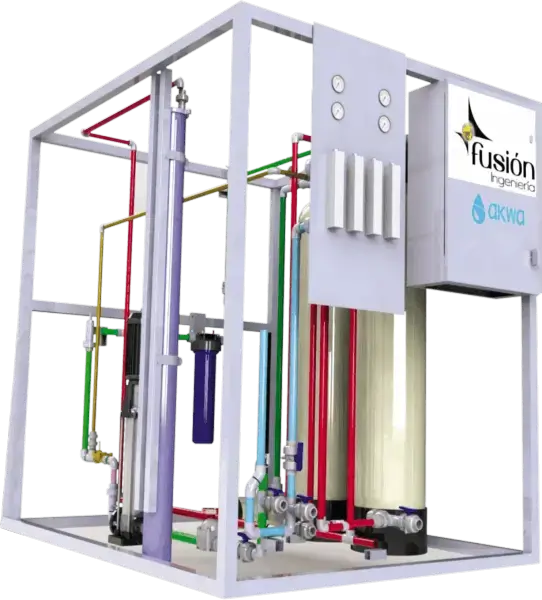 PLANTA DE POTABILIZACIÓN POR ÓSMOSIS - TRATAMIENTO DE AGUAS - AKWA - FUSION INGENIERIA