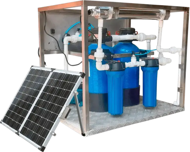 PLANTA DE POTABILIZACIÓN SOLAR - TRATAMIENTO DE AGUAS - AKWA -FUSION INGENIERIA
